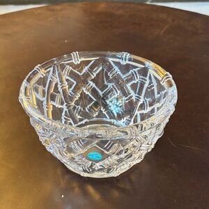 Tiffany & Co Crystal Bamboo Basket Weave Patterng